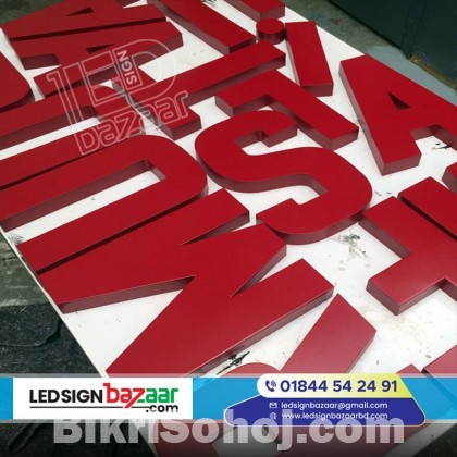 Acp off cut Acrylic Letter and LED Lighting Signboard